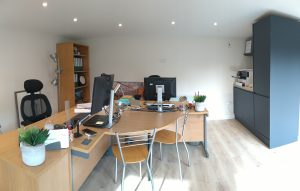 Langley Garden Room St Albans - Build (Inside View An Office Space With A Desk And Chair Slide-4)