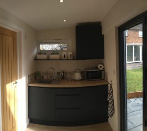 langley garden kitchen room inside St Albans garden room