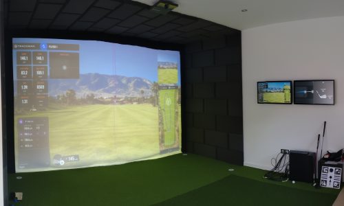 The Fairway Garden Room Interiors and Golf Simulator