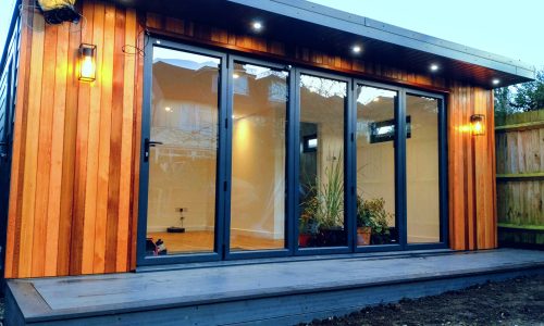 The Court Garden Room Doors and Lights